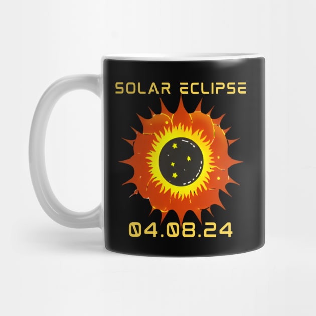 Solar Eclipse 2024 North America by Janickek Design